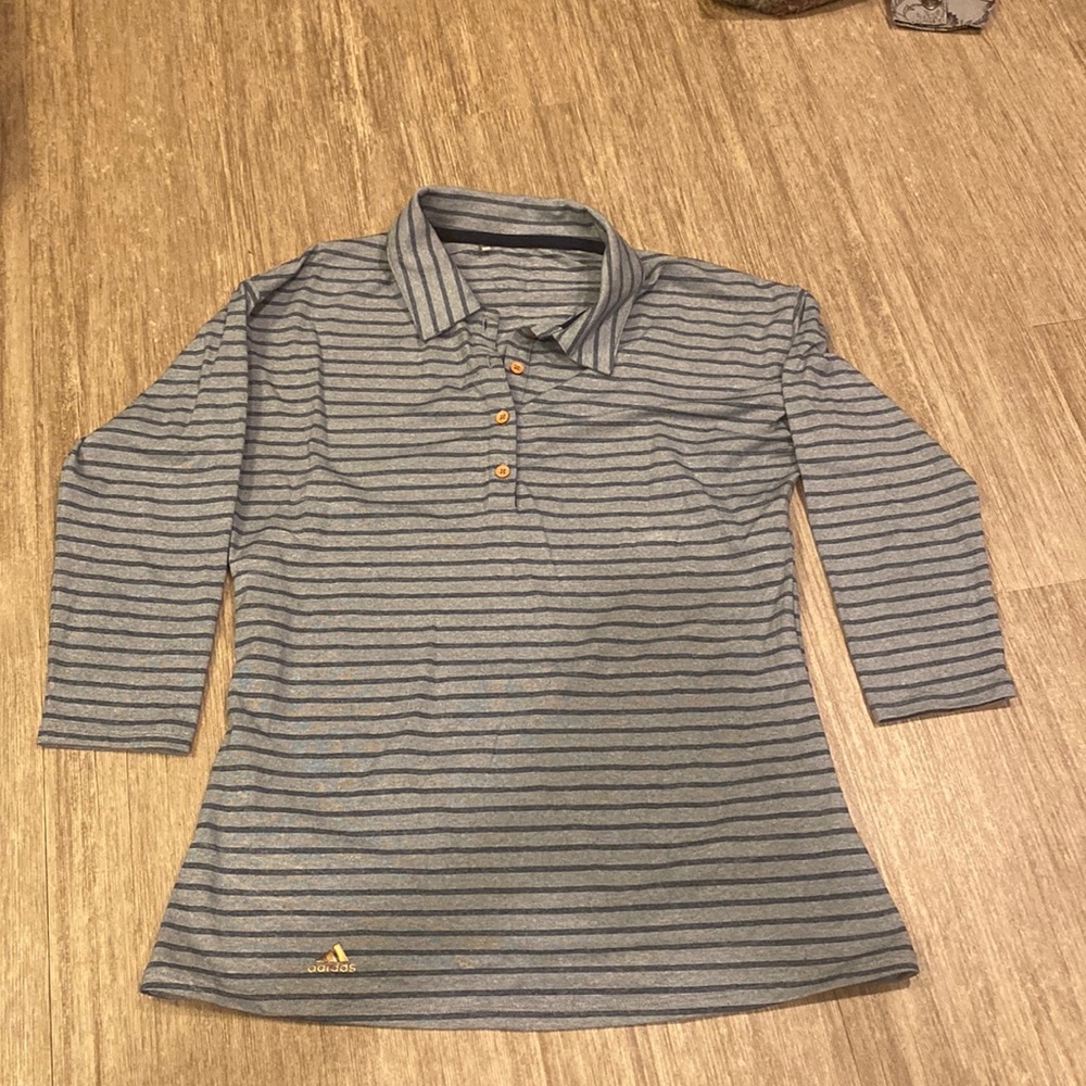 Adidas 3/4 sleeve golf polo